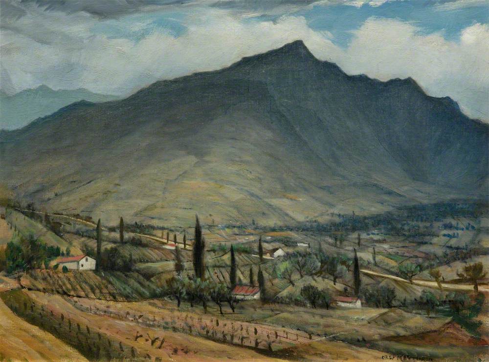 Pays Basque - C. R. W. Nevinson Tablo