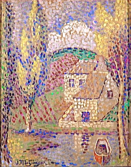 Paysage Neo Impressionniste (1905) - Jean Metzinger Tablo