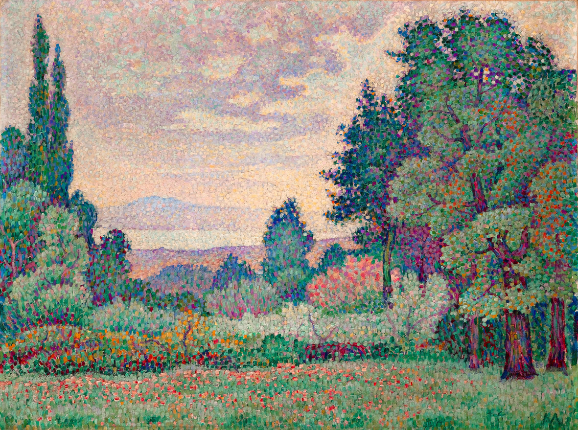 Paysage aux deux Cyprés (1905) - Jean Metzinger Tablo