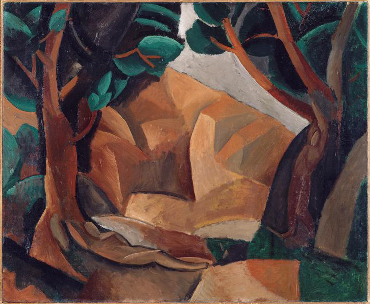 Paysage aux deux figures (1908) - Pablo Picasso Tablo