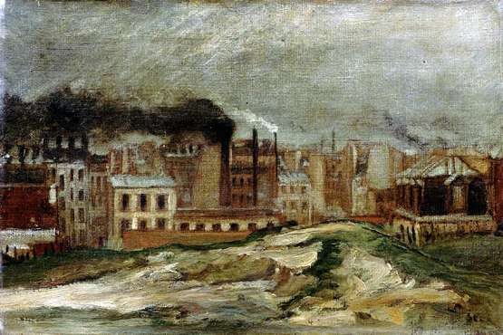 Paysage d’Usines – Théophile Steinlen Tablo