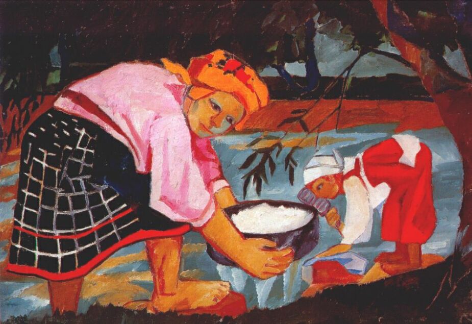 Peasant Women (1910) - Natalia Goncharova Tablo