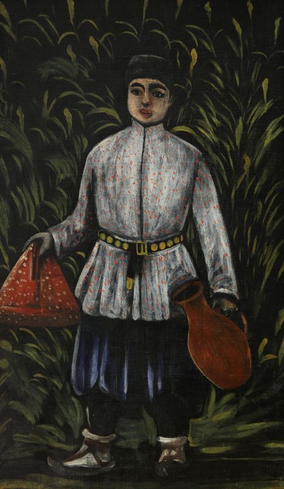 Peasant boy carrying food – Niko Pirosmani Tablo