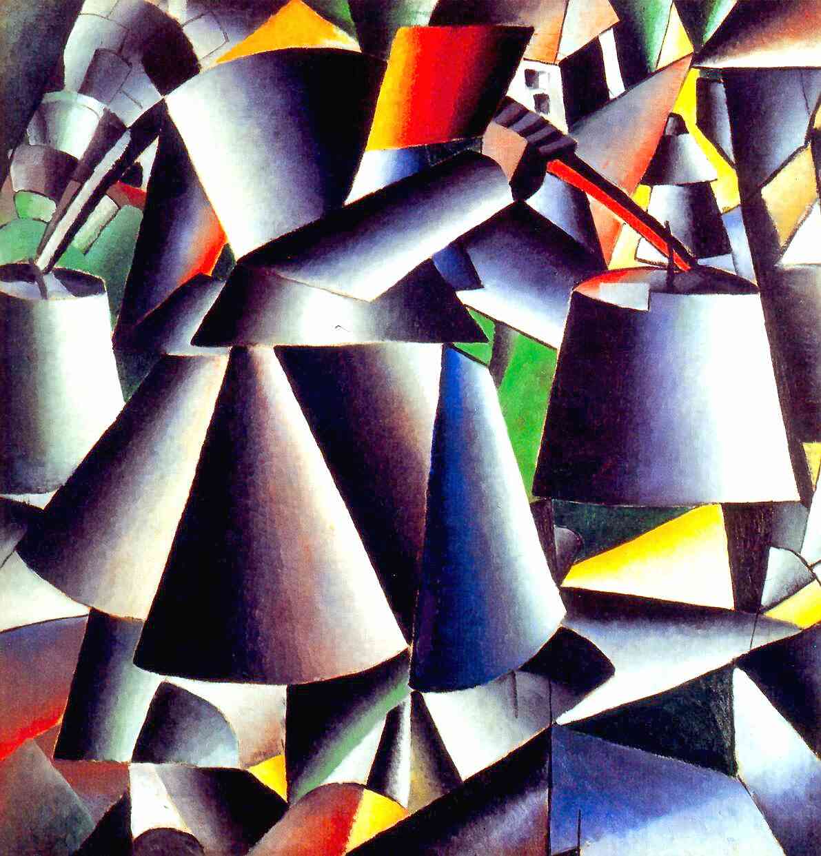 Peasant woman (1912) - Kazimir Malevich Tablo