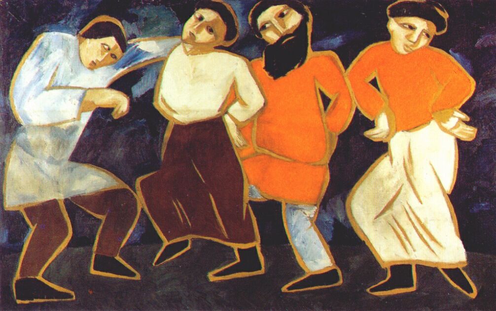 Peasants dancing (1911) - Natalia Goncharova Tablo