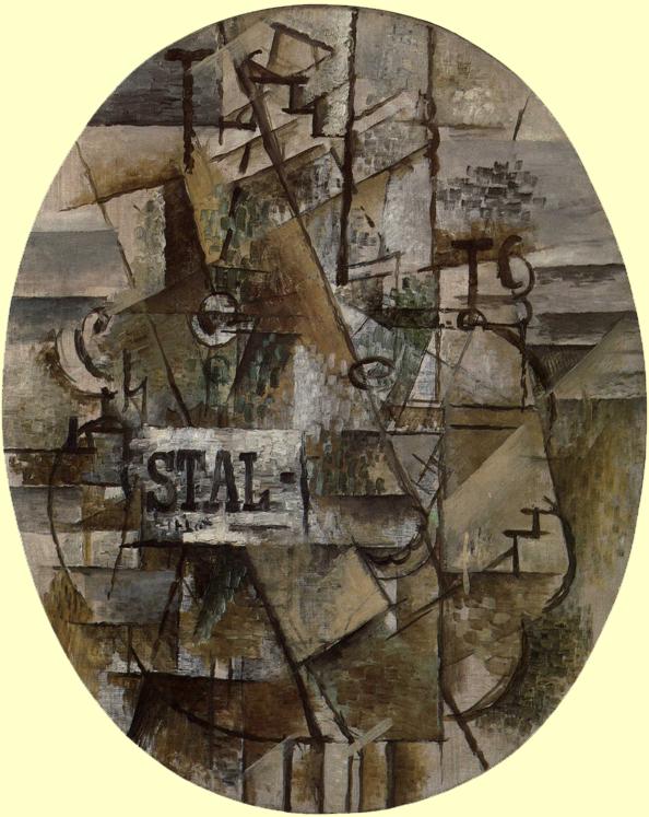Pedestal Table Stal (1912) - Georges Braque Tablo