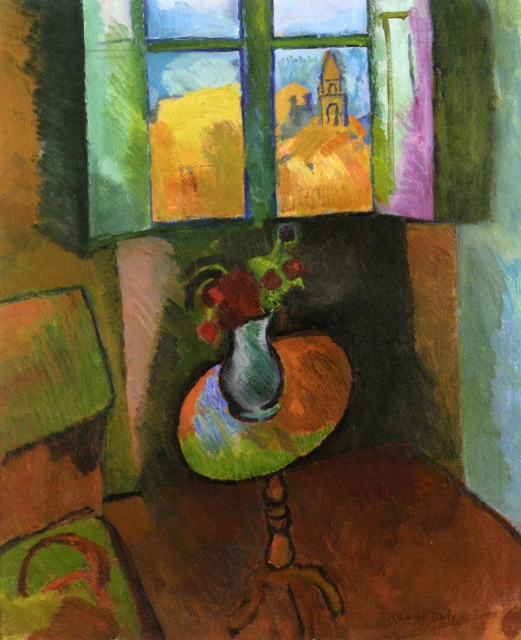 Pedistal Table, Rue Seguier (1909) - Raoul Dufy Tablo