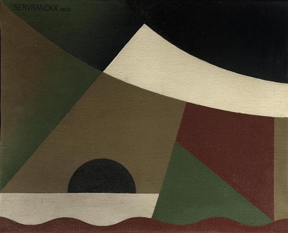 Peinture 58 Opus 58 (1923) - Victor Servranckx Tablo