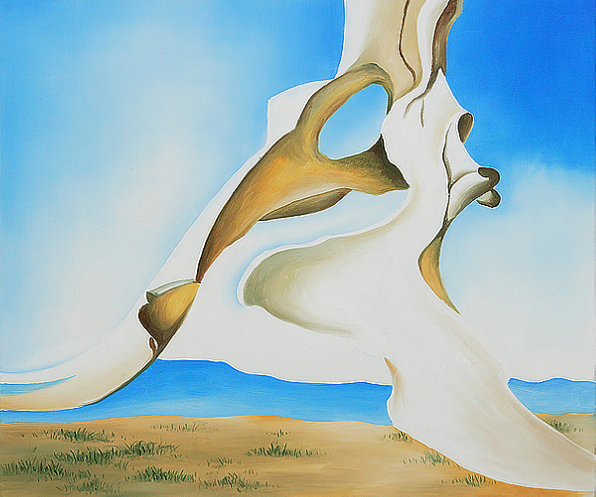 Pelvis with the Distance (1943) - Georgia O'Keeffe Tablo