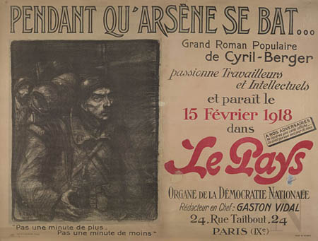Pendant Qu Arsene se bat (1918) – Théophile Steinlen Tablo
