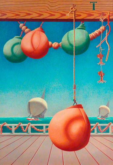 Pendent (1942) - Edward Wadsworth Tablo