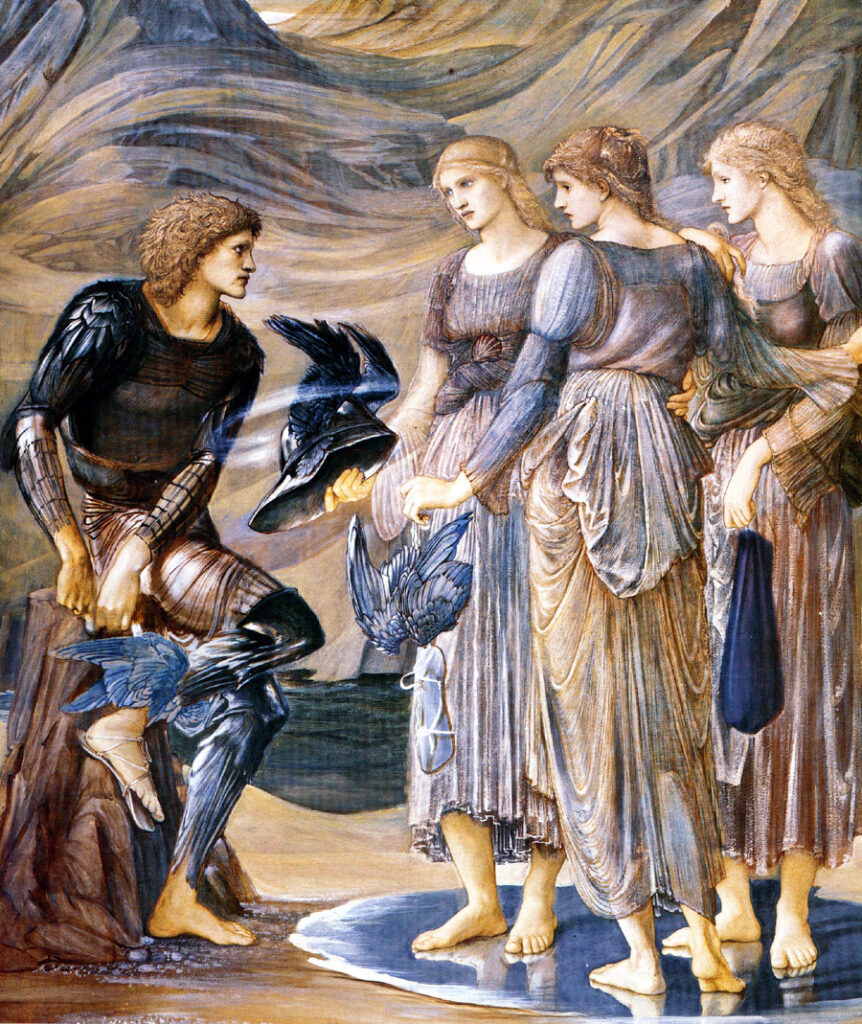 Perseus and the Sea Nymphs (1877) - Edward Burne-Jones Tablo
