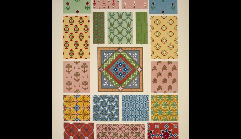 Persian Ornament no. 1. Ornaments from Persian manuscript in the British Museum - Owen Jones Tablo