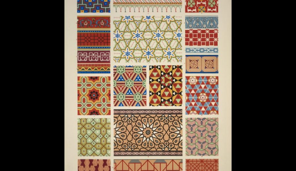 Persian Ornament no. 2. Ornaments from Persian manuscript in the British Museum - Owen Jones Tablo