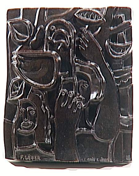 Peti parrot women (Women in parrot) - Fernand Léger Tablo