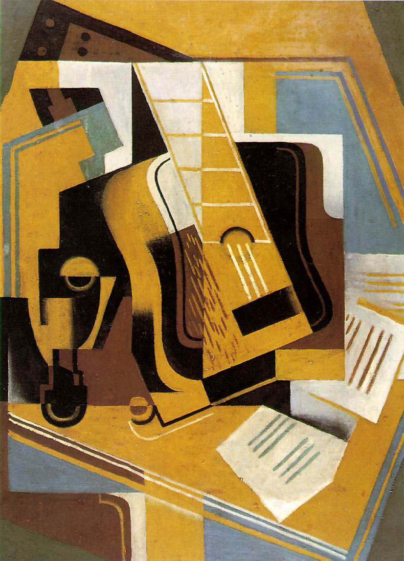 Photograph of The Guitar (1918) - Juan Gris Tablo