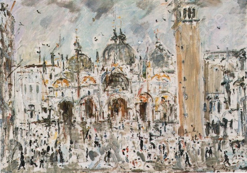 Piazza San Marco (1940) – Filippo De Pisis Tablo