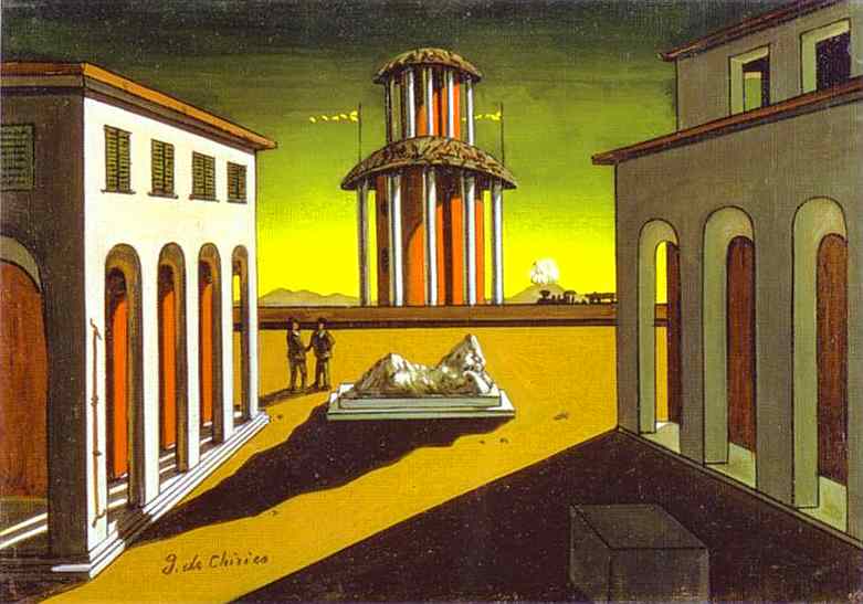 Piazza d’Italia (1913) – Giorgio de Chirico Tablo