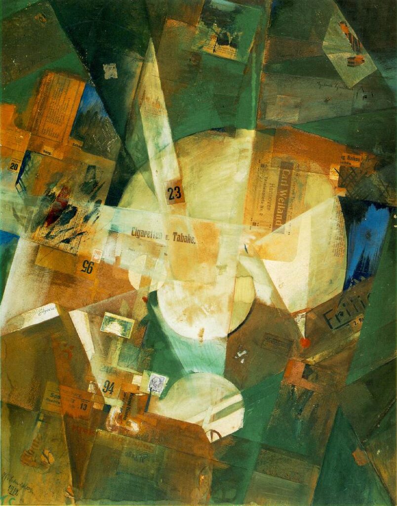 Picture with Light Center (1919) – Kurt Schwitters Tablo