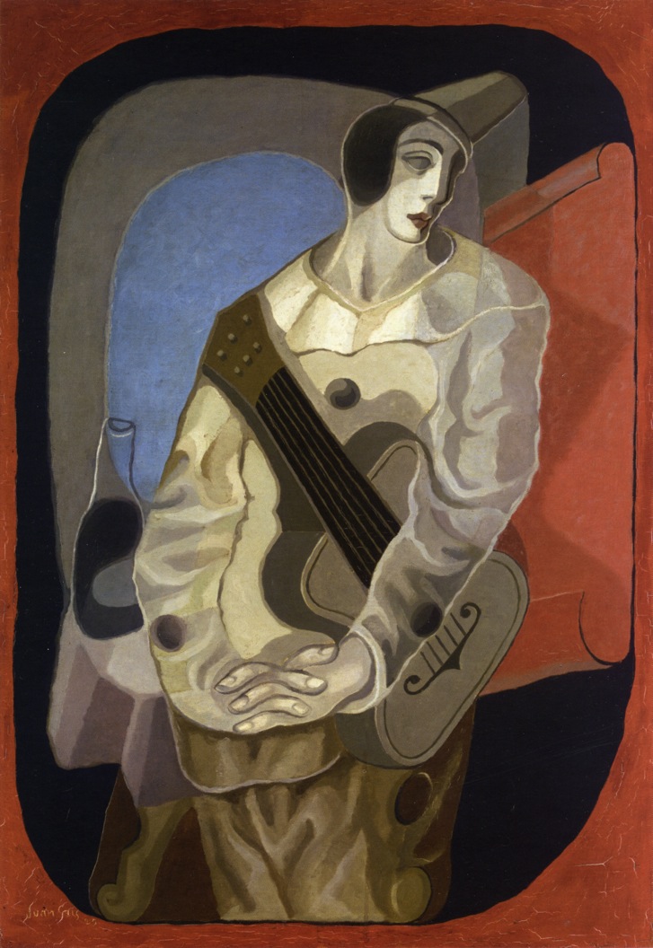 Pierrot with Guitar (1925) - Juan Gris Tablo