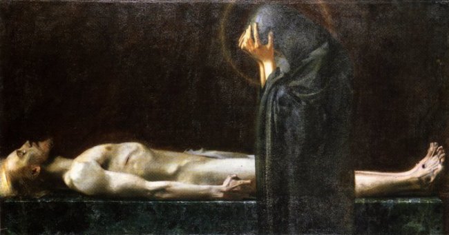Pieta (1891) – Franz Stuck Tablo
