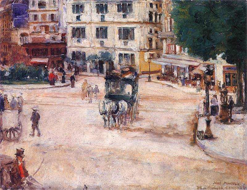 Pigalle Square in Paris (1894) - Józef Mehoffer Tablo