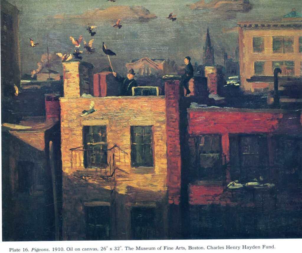 Pigeons (1910) - John French Sloan Tablo