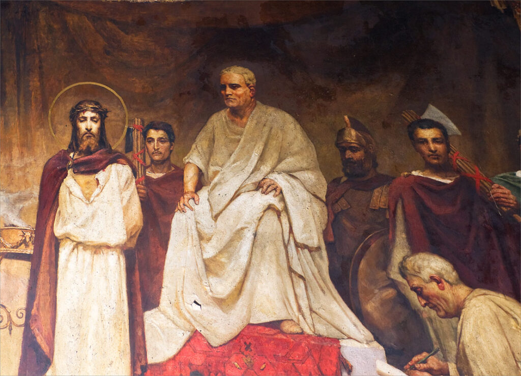 Pilate's court - Wilhelm Kotarbinski Tablo