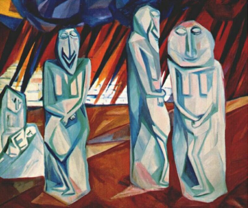 Pillars of salt (1908) - Natalia Goncharova Tablo