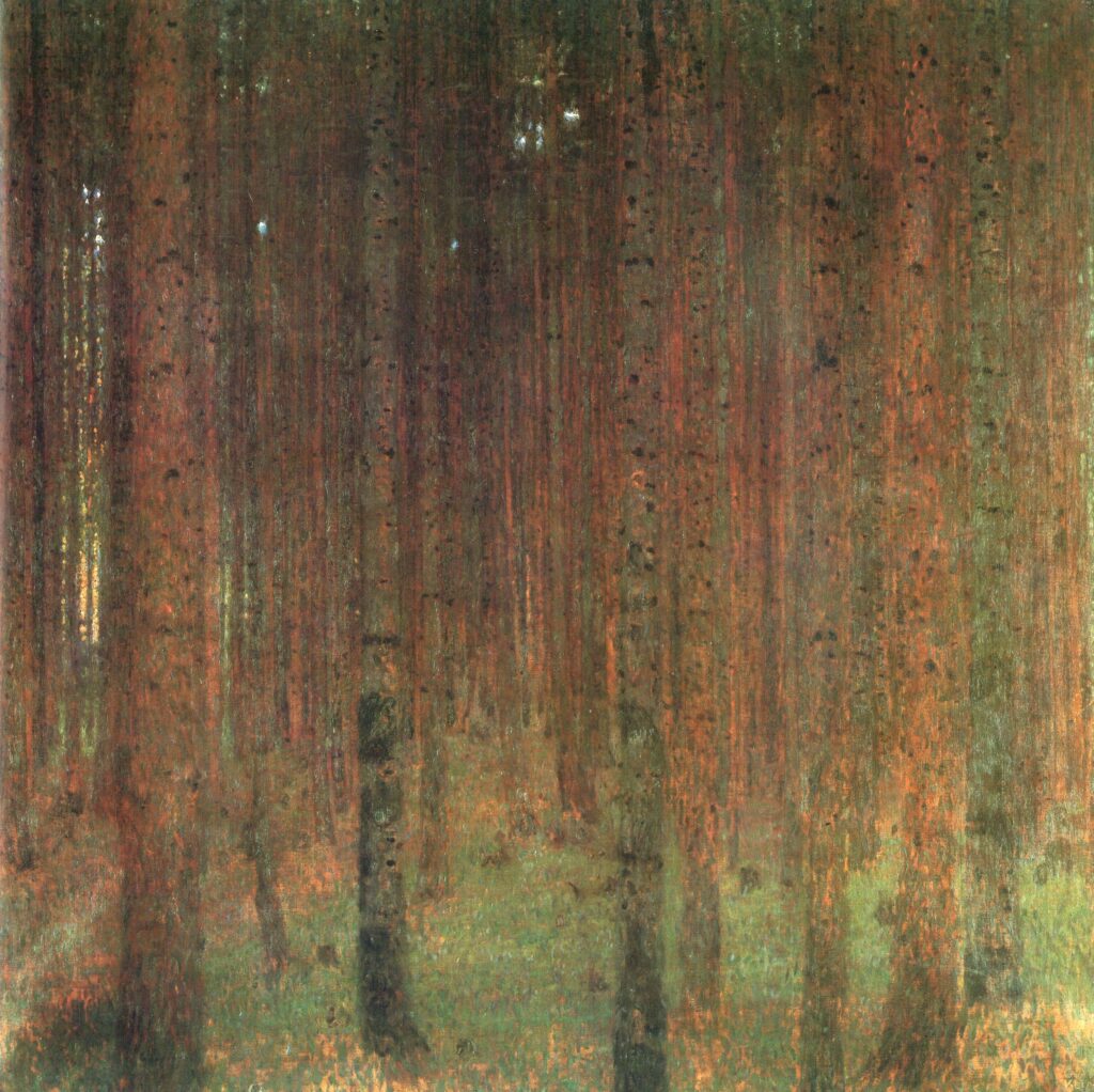 Pine Forest II (1901) - Gustav Klimt Tablo