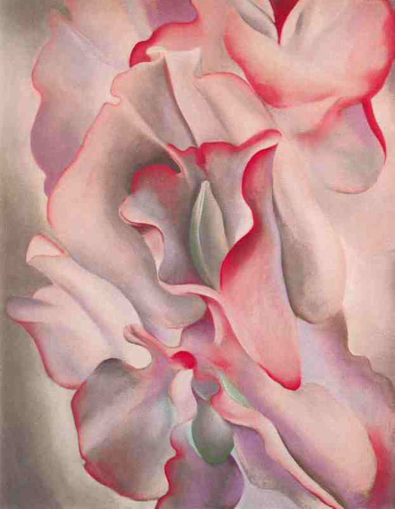 Pink Sweet Peas 2 - Georgia O'Keeffe Tablo