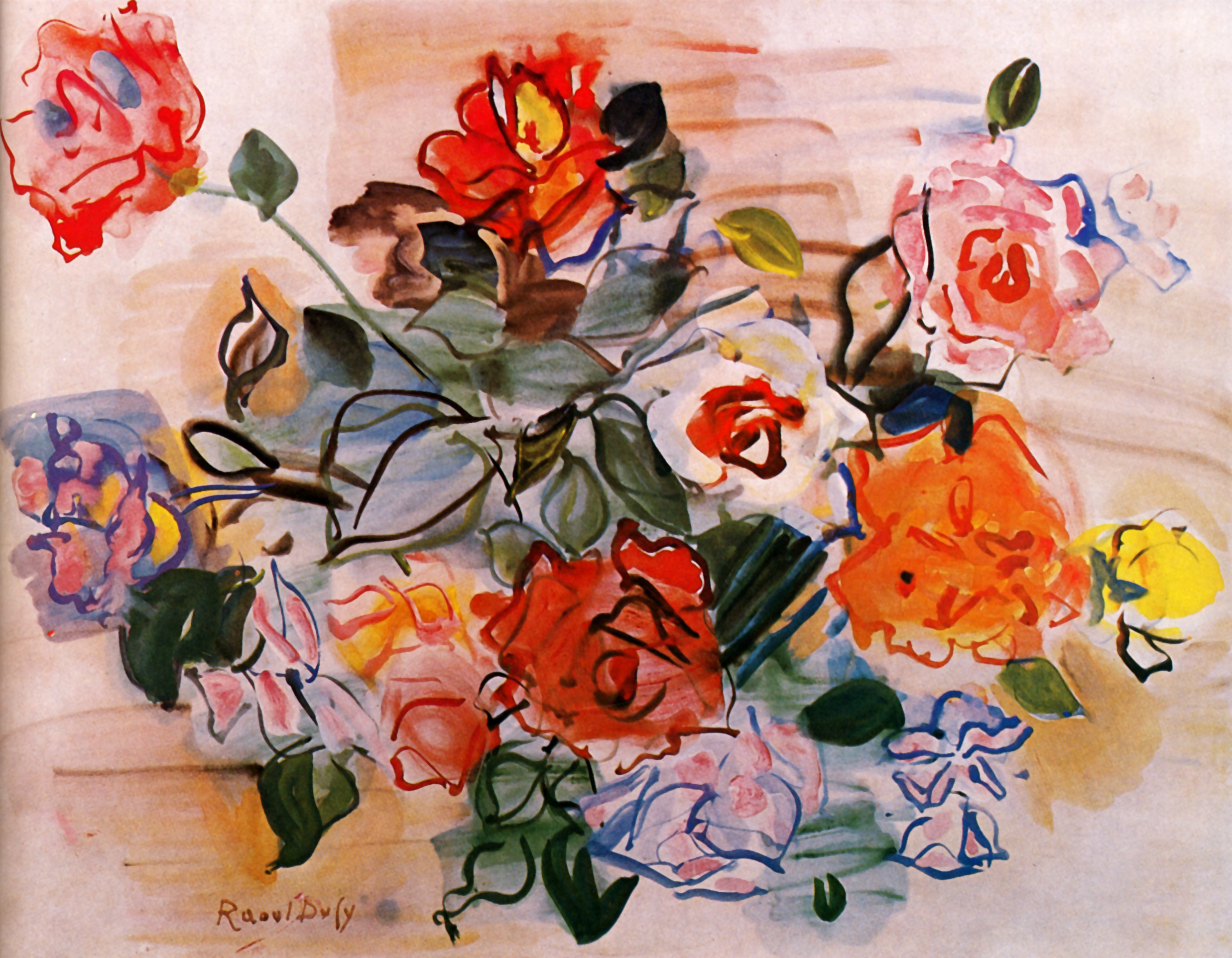 Pink bunch (1940) - Raoul Dufy Tablo