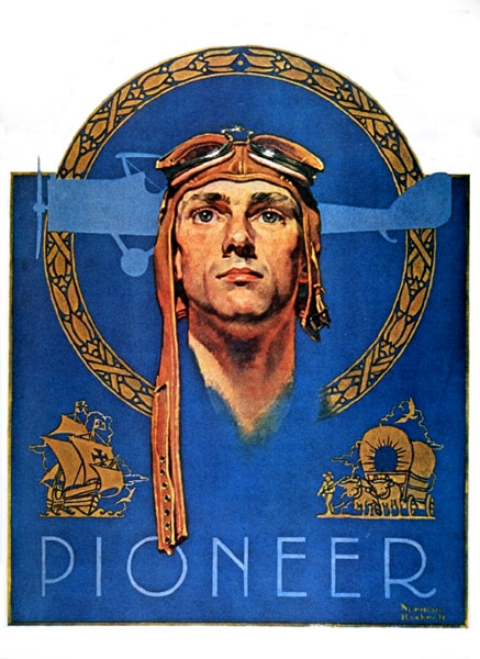 Pioneer (1927) - Norman Rockwell Tablo