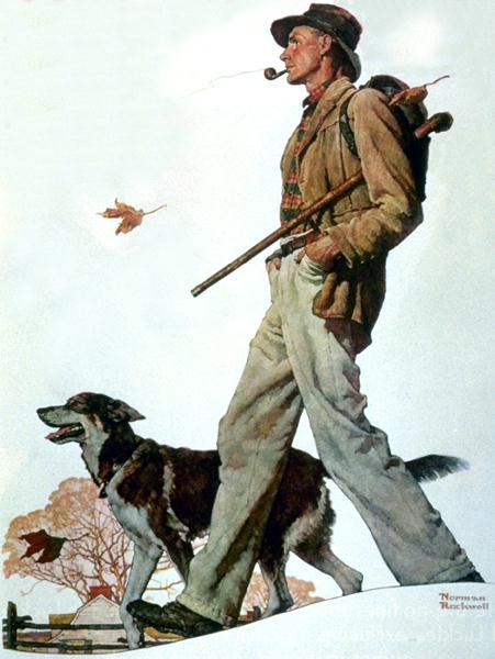 Pipe (1935) - Norman Rockwell Tablo