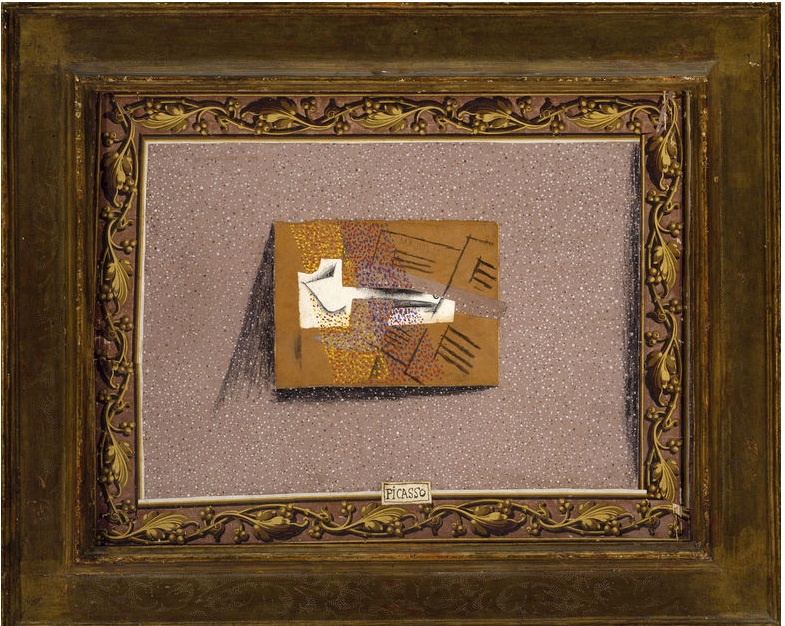 Pipe and Musical Score (Pipe and Sheet Music) (1914) - Pablo Picasso Tablo