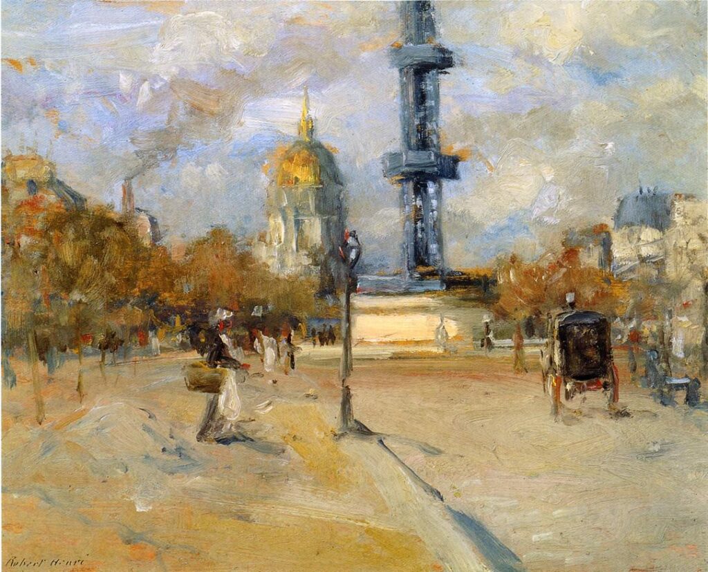 Place in Paris (1897) - Robert Henri Tablo