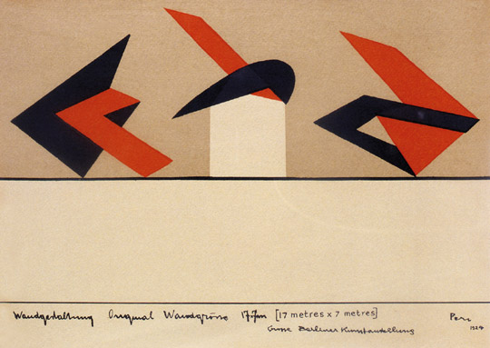 Plan for the Berliner Art Exhibition (1924) – Peter László Péri Tablo