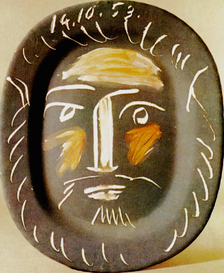 Plat ovale (1953) - Pablo Picasso Tablo