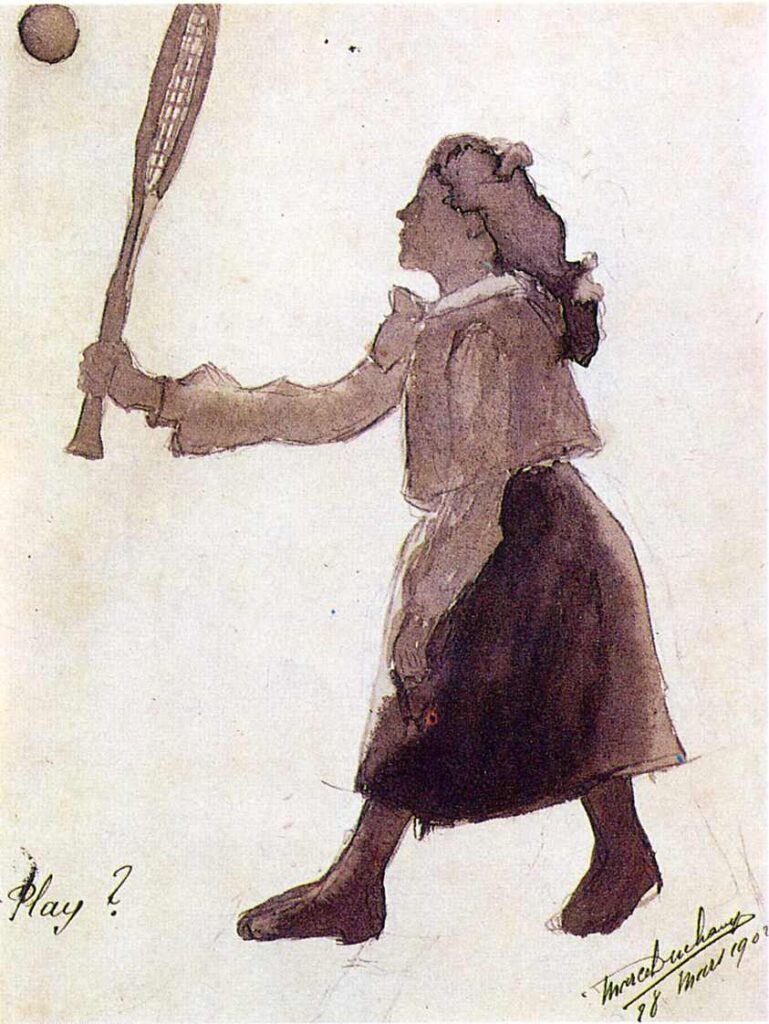 Play (1902) - Marcel Duchamp Tablo