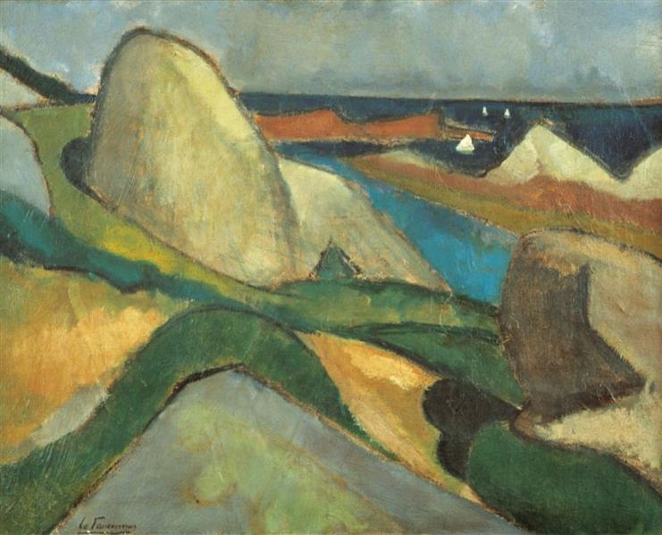Ploumanac'h (1908) - Henri Le Fauconnier Tablo