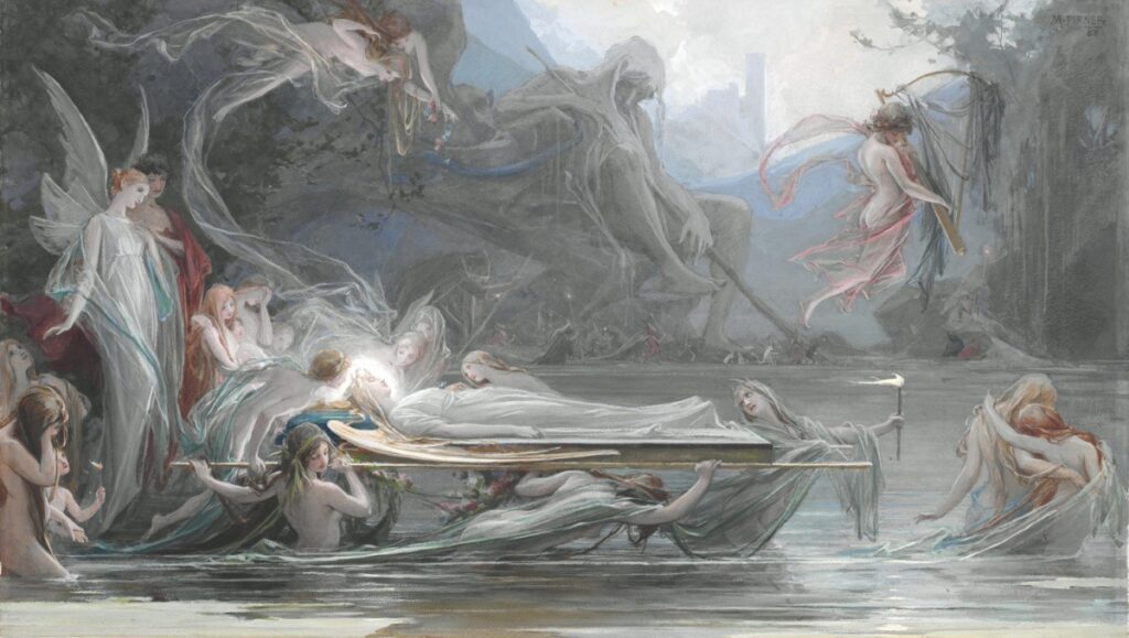 Pohřeb Víly (1888) - Maximilian Pirner Tablo