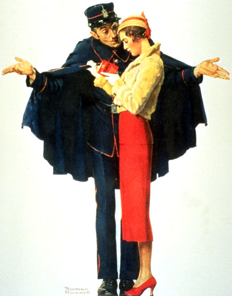 Police (1932) - Norman Rockwell Tablo