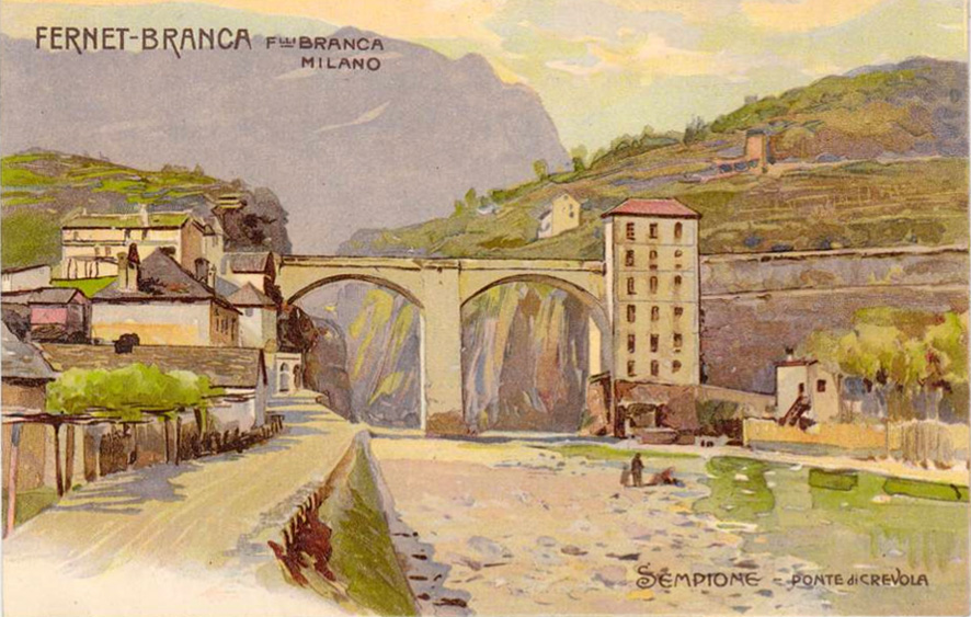 Ponte di crevola (1906) – Leopoldo Metlicovitz Tablo