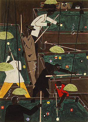 Pool Parlor (1942) – Jacob Lawrence Tablo
