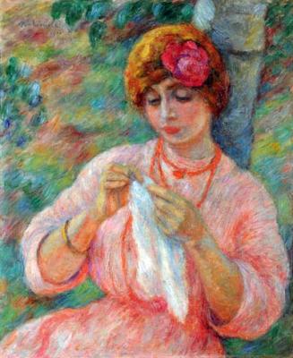Portrait De Madm Marty Bonnard (1910) - Józef Pankiewicz Tablo