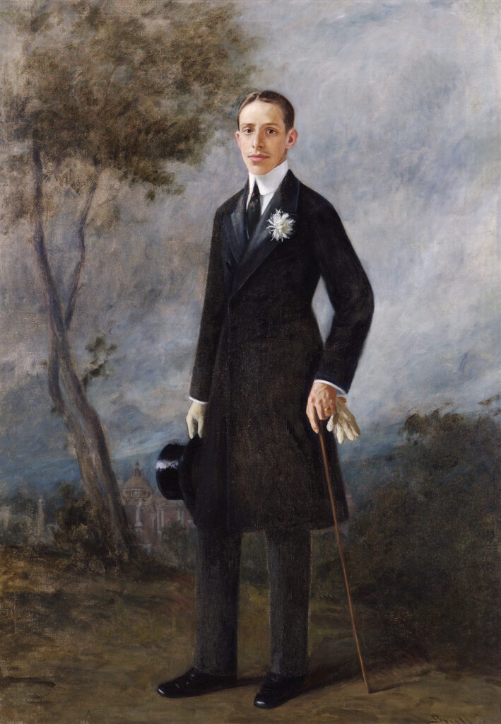 Portrait Of King Alfonso XIII - Joan Brull Tablo