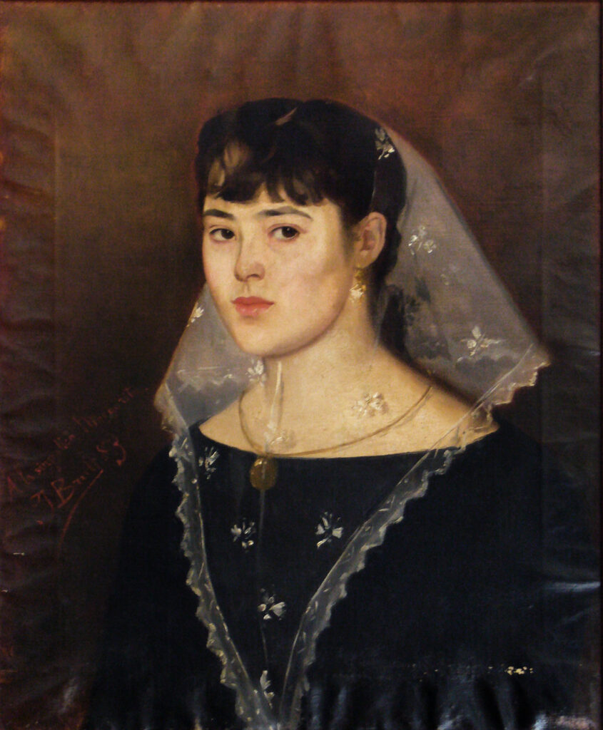 Portrait Of Margalida Llambías Adrover (1883) - Joan Brull Tablo