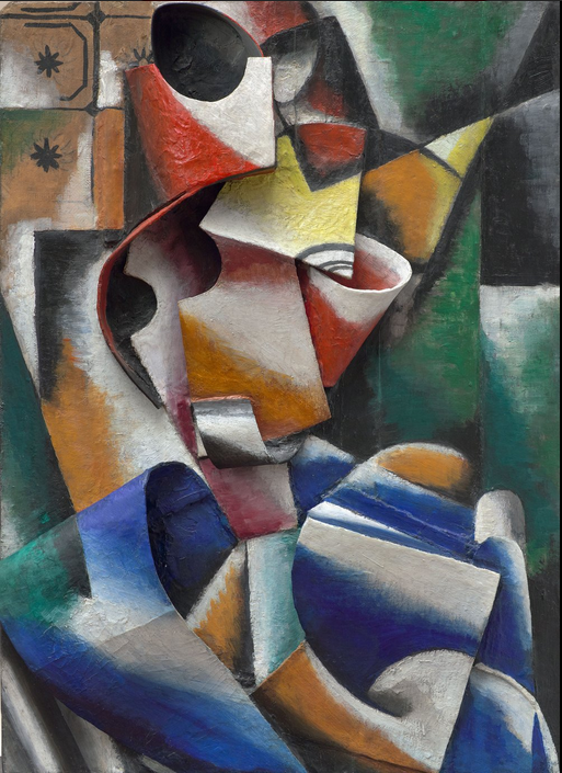 Portrait Of a Lady (plastic drawing) (1915) - Lyubov Popova Tablo
