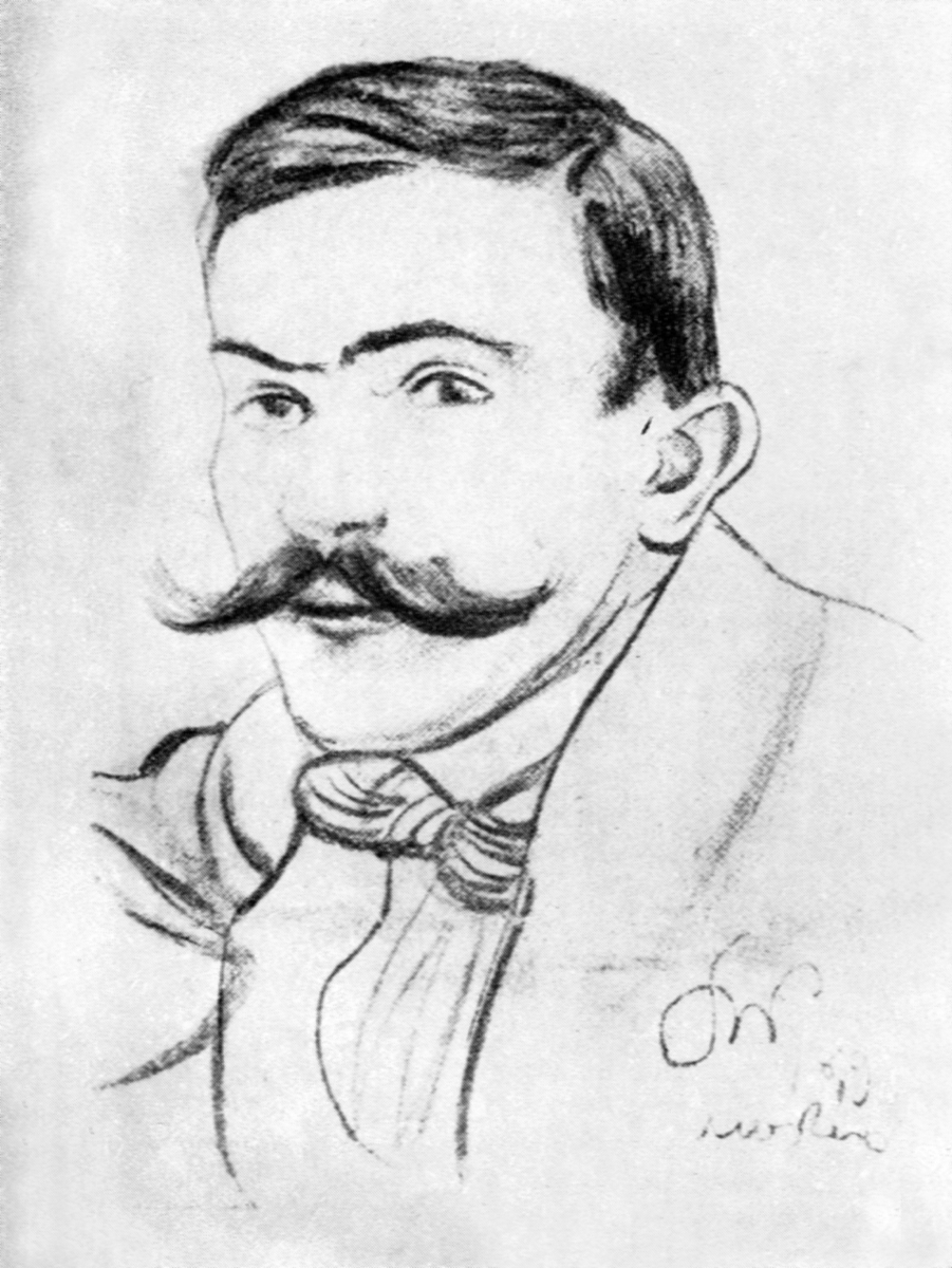 Portrait Tadeusz Boy Zelenski (1894) - Stanisław Wyspiański Tablo