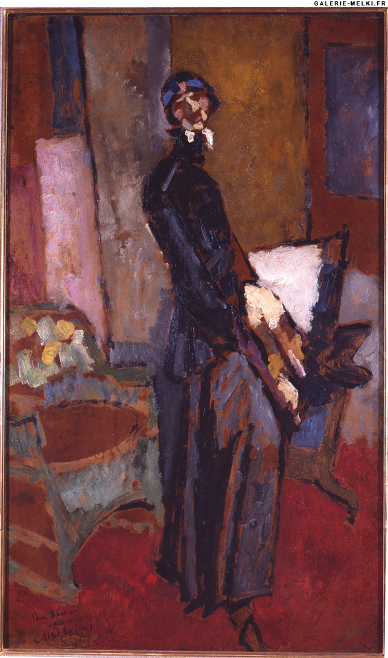 Portrait de Miss Bessie Baver - Albert Gleizes Tablo